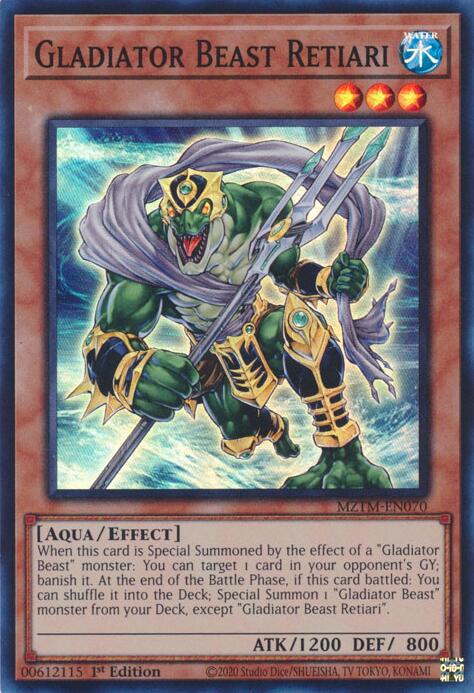 Gladiator Beast Retiari [MZTM-EN070] Super Rare | Shuffle n Cut Hobbies & Games