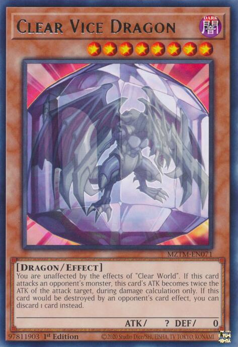 Clear Vice Dragon [MZTM-EN071] Rare | Shuffle n Cut Hobbies & Games