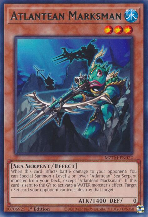Atlantean Marksman [MZTM-EN072] Rare | Shuffle n Cut Hobbies & Games