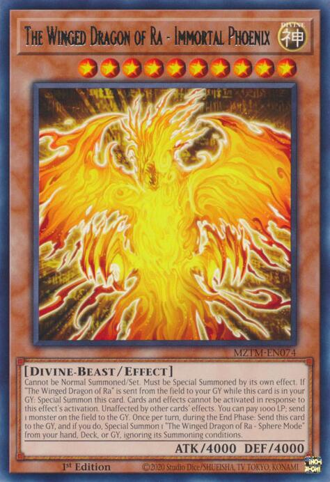 The Winged Dragon of Ra - Immortal Phoenix [MZTM-EN074] Rare | Shuffle n Cut Hobbies & Games