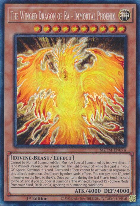 The Winged Dragon of Ra - Immortal Phoenix (Collector's Rare) [MZTM-EN074] Collector's Rare | Shuffle n Cut Hobbies & Games