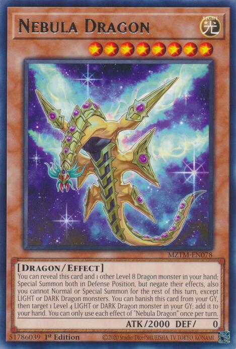 Nebula Dragon [MZTM-EN078] Rare | Shuffle n Cut Hobbies & Games
