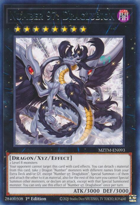 Number 97: Draglubion [MZTM-EN093] Rare | Shuffle n Cut Hobbies & Games
