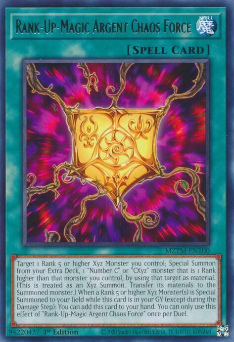 Rank-Up-Magic Argent Chaos Force [MZTM-EN100] Rare | Shuffle n Cut Hobbies & Games