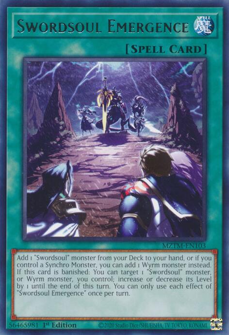 Swordsoul Emergence [MZTM-EN103] Rare | Shuffle n Cut Hobbies & Games