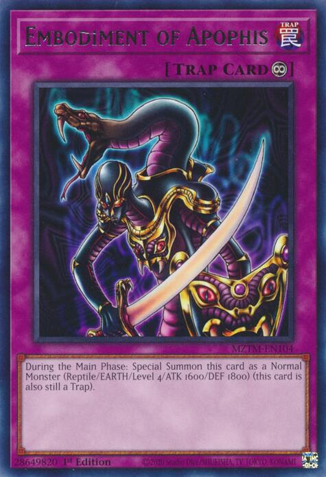 Embodiment of Apophis [MZTM-EN104] Rare | Shuffle n Cut Hobbies & Games