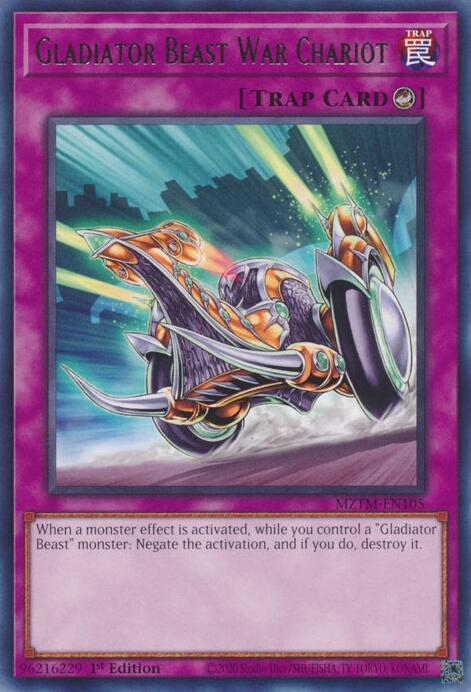 Gladiator Beast War Chariot [MZTM-EN105] Rare | Shuffle n Cut Hobbies & Games