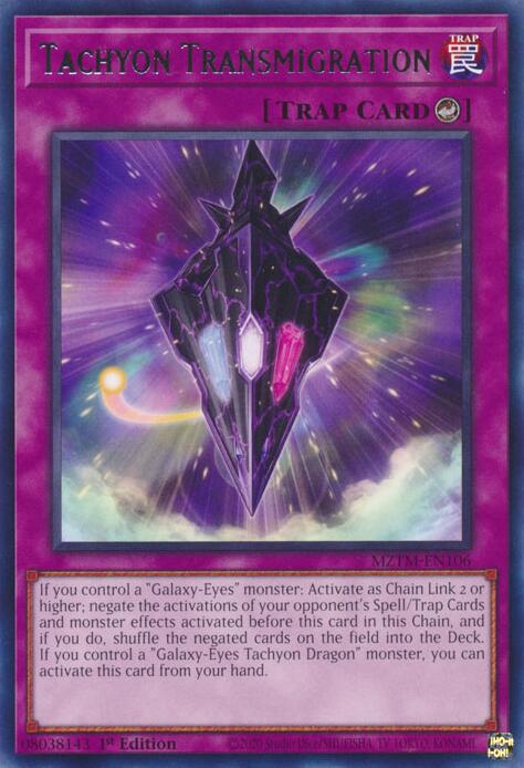 Tachyon Transmigration [MZTM-EN106] Rare | Shuffle n Cut Hobbies & Games