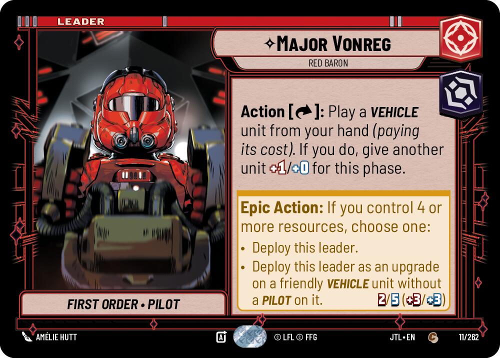 Major Vonreg - Red Baron (011/262) (011/262) [Jump to Lightspeed] | Shuffle n Cut Hobbies & Games