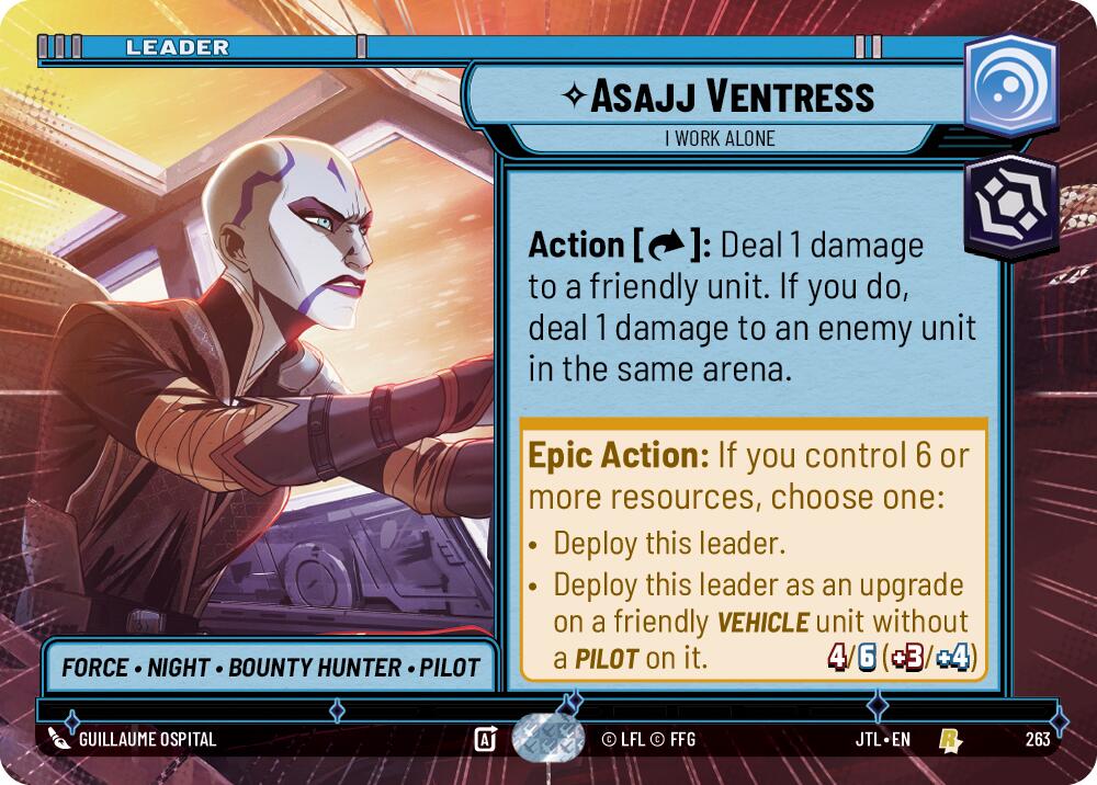 Asajj Ventress - I Work Alone (263) (Hyperspace) (263) [Jump to Lightspeed] | Shuffle n Cut Hobbies & Games