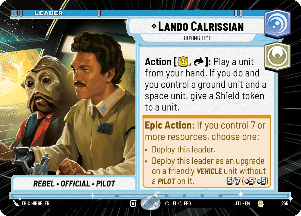 Lando Calrissian - Buying Time (265) (Hyperspace) (265) [Jump to Lightspeed] | Shuffle n Cut Hobbies & Games