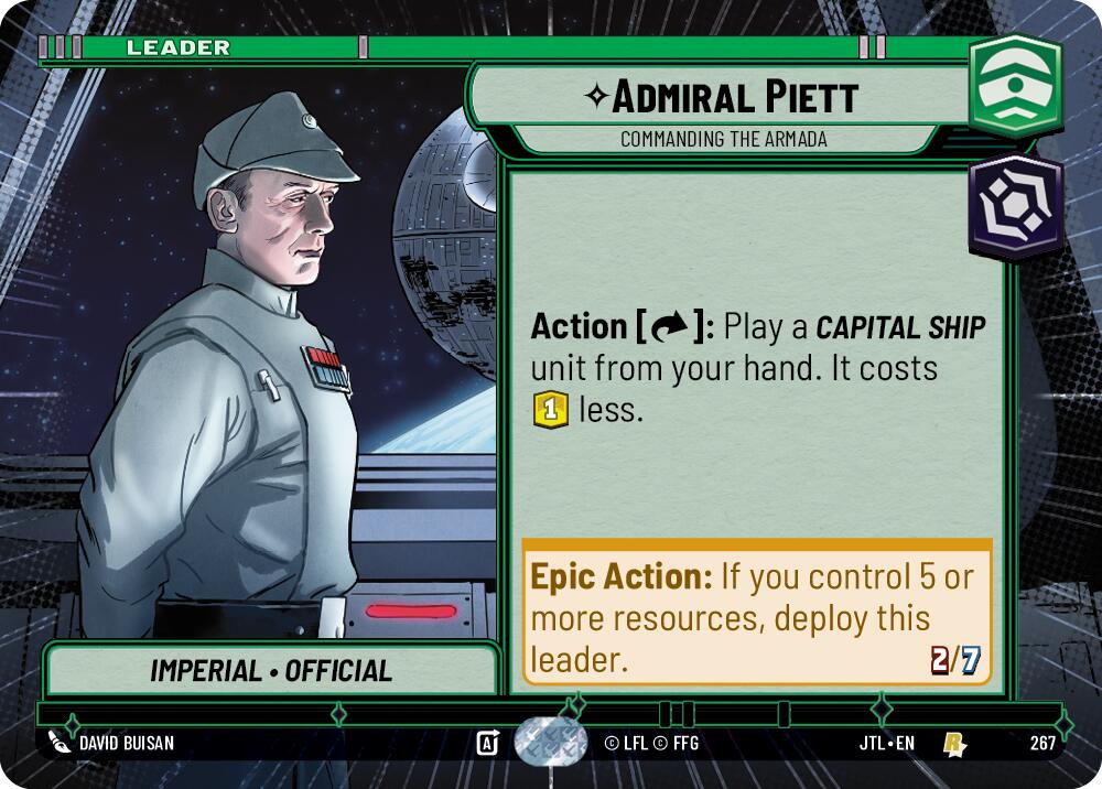 Admiral Piett - Commanding the Armada (267) (Hyperspace) (267) [Jump to Lightspeed] | Shuffle n Cut Hobbies & Games