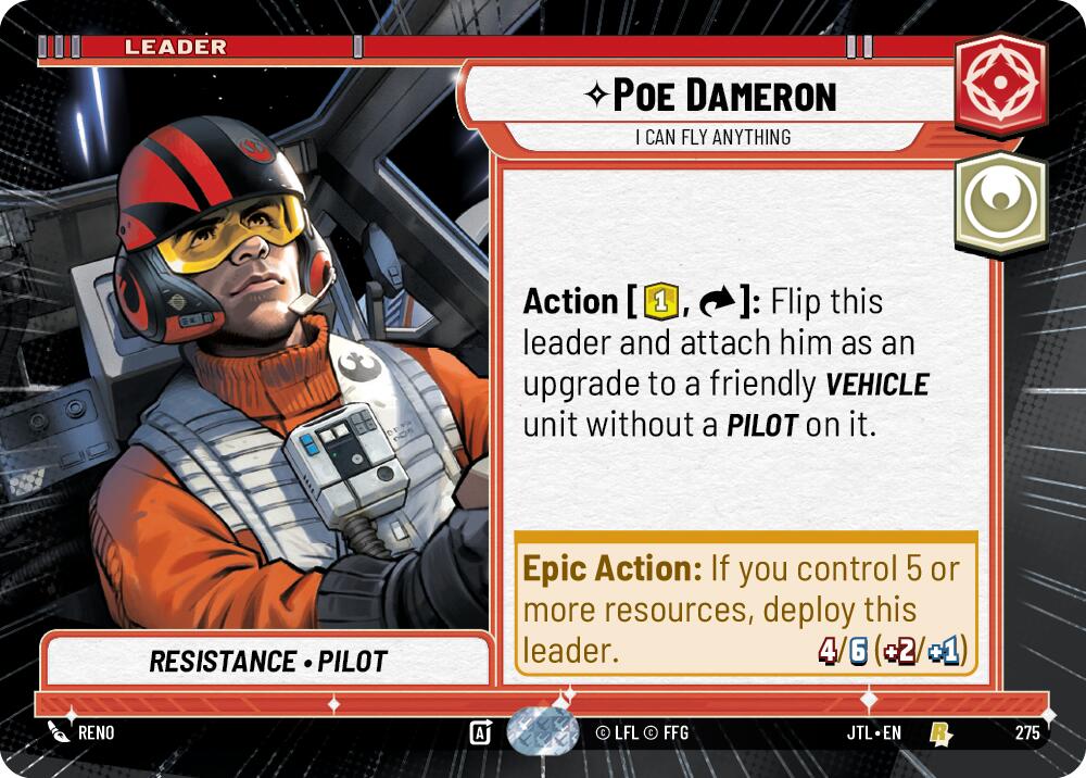 Poe Dameron - I Can Fly Anything (275) (Hyperspace) (275) [Jump to Lightspeed] | Shuffle n Cut Hobbies & Games