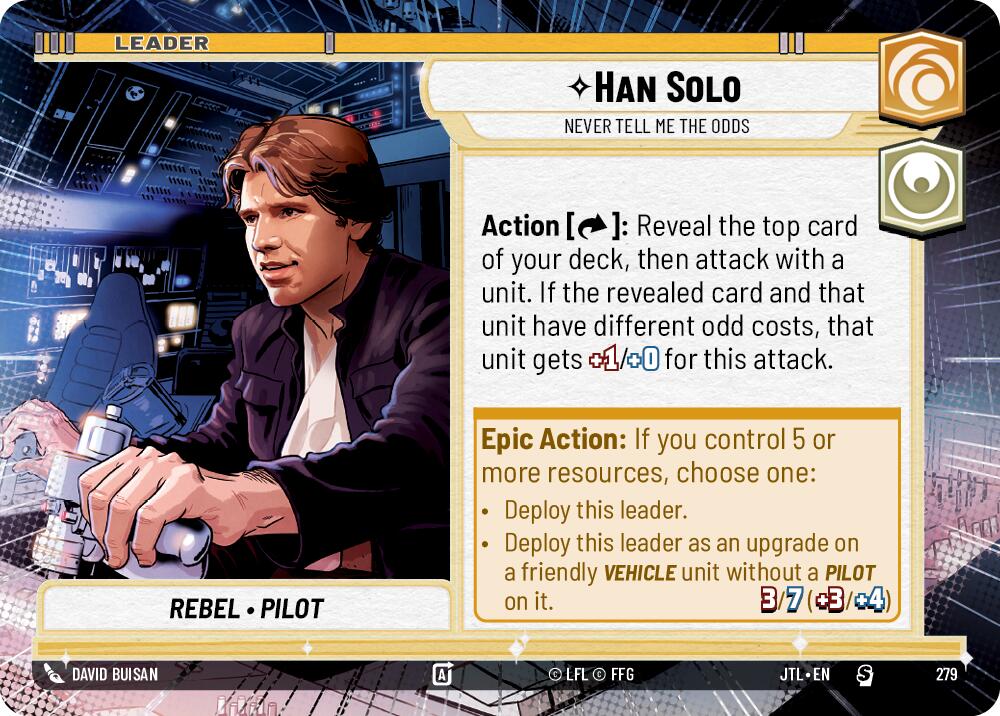 Han Solo - Never Tell Me the Odds (279) (Hyperspace) (279) [Jump to Lightspeed] | Shuffle n Cut Hobbies & Games