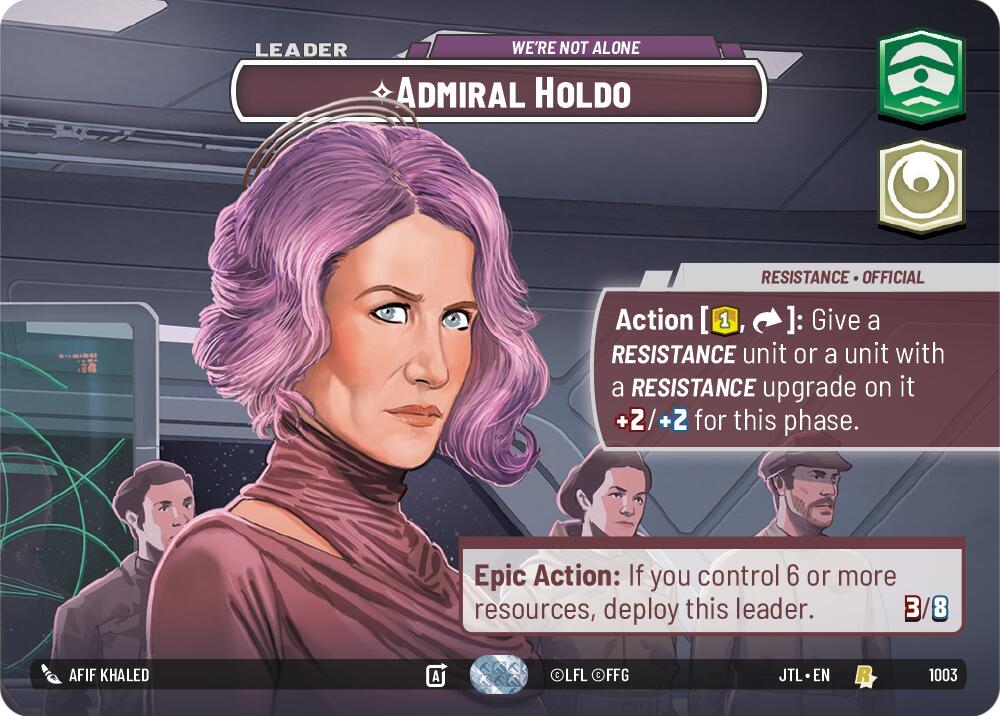 Admiral Holdo - We're Not Alone (1003) (Showcase) (1003) [Jump to Lightspeed] | Shuffle n Cut Hobbies & Games
