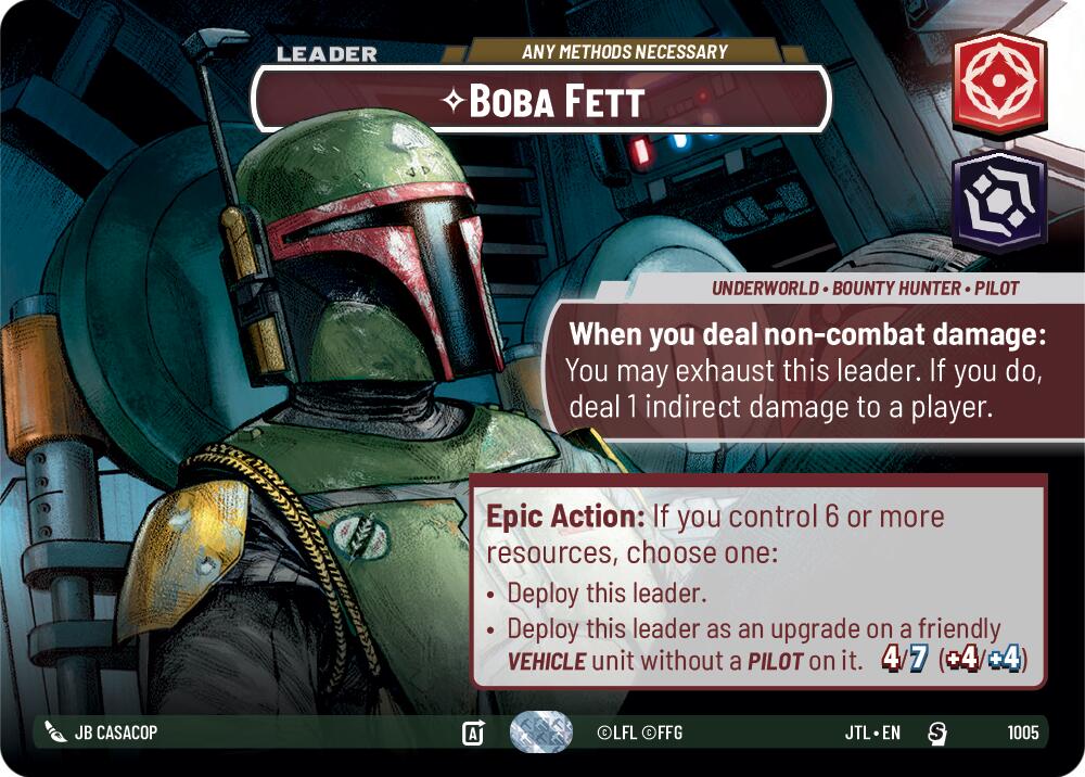 Boba Fett - Any Methods Necessary (1005) (Showcase) (1005) [Jump to Lightspeed] | Shuffle n Cut Hobbies & Games