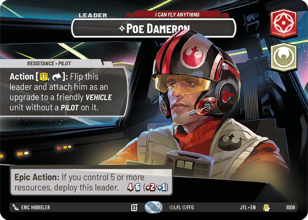 Poe Dameron - I Can Fly Anything (1009) (Showcase) (1009) [Jump to Lightspeed] | Shuffle n Cut Hobbies & Games