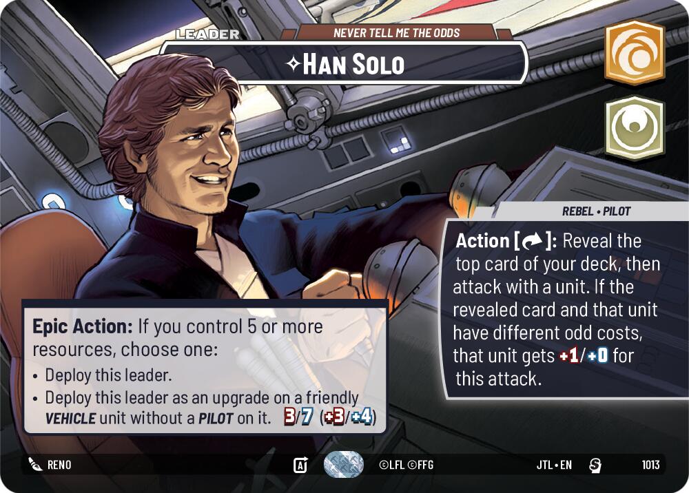 Han Solo - Never Tell Me the Odds (1013) (Showcase) (1013) [Jump to Lightspeed] | Shuffle n Cut Hobbies & Games