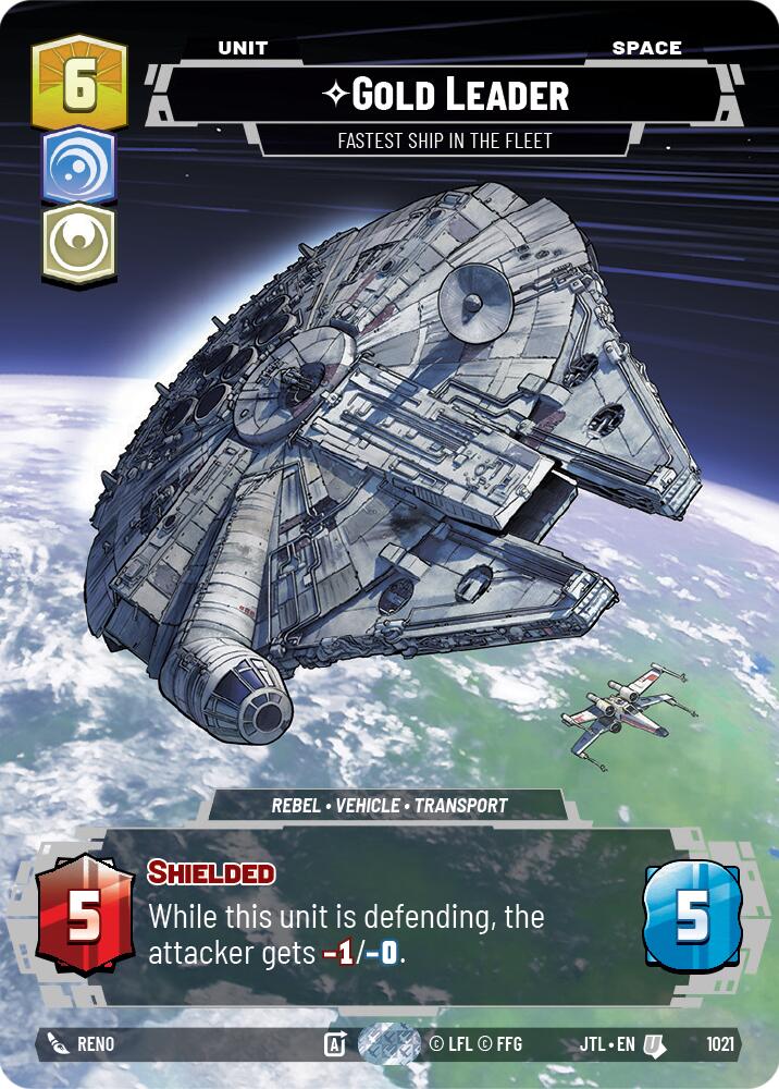 Gold Leader - Fastest Ship in the Fleet (1021) (Prestige) (1021) [Jump to Lightspeed] | Shuffle n Cut Hobbies & Games