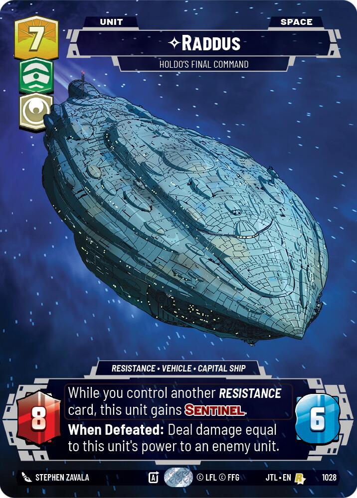Raddus - Holdo's Final Command (1028) (Prestige) (1028) [Jump to Lightspeed] | Shuffle n Cut Hobbies & Games