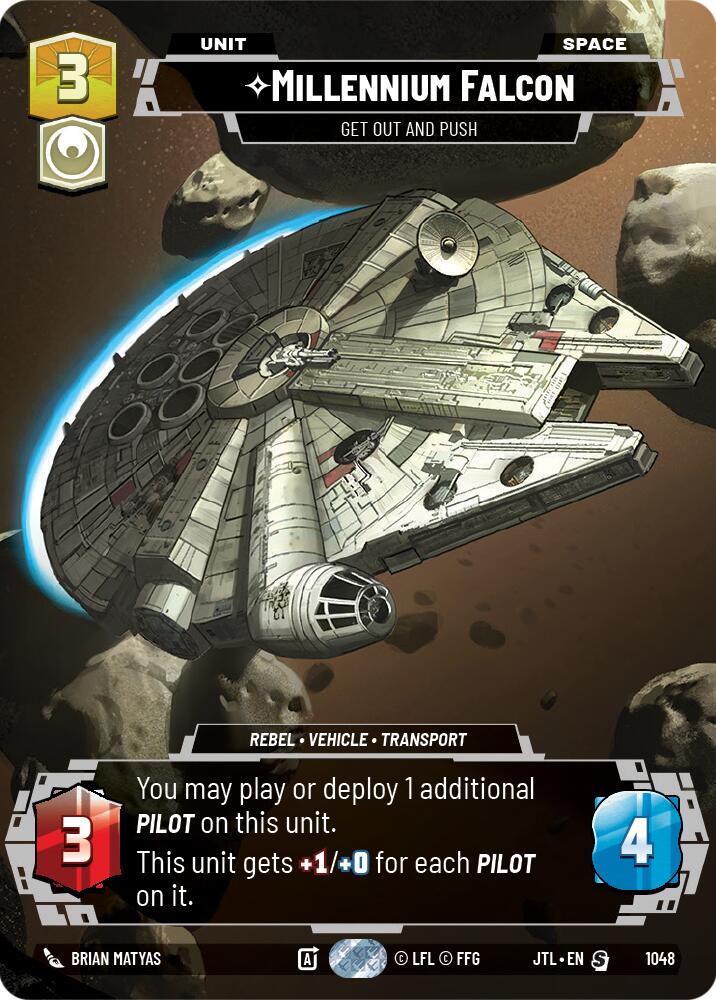 Millennium Falcon - Get Out And Push (1048) (Prestige) (1048) [Jump to Lightspeed] | Shuffle n Cut Hobbies & Games