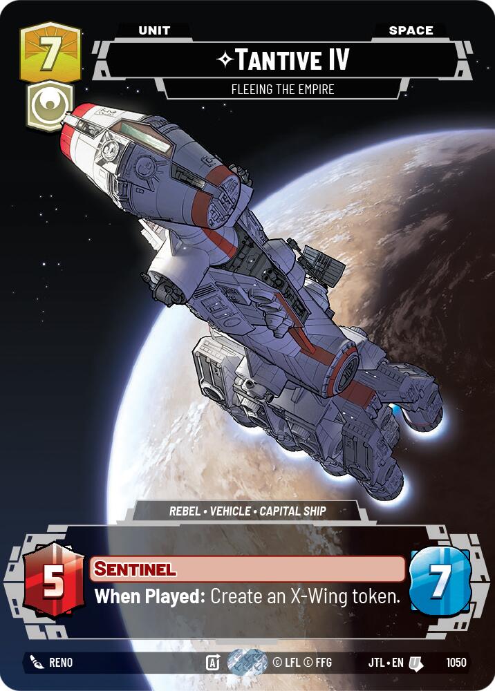 Tantive IV - Fleeing the Empire (1050) (Prestige) (1050) [Jump to Lightspeed] | Shuffle n Cut Hobbies & Games