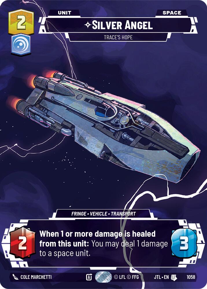Silver Angel - Trace's Hope (1058) (Prestige Foil) (1058) [Jump to Lightspeed] | Shuffle n Cut Hobbies & Games