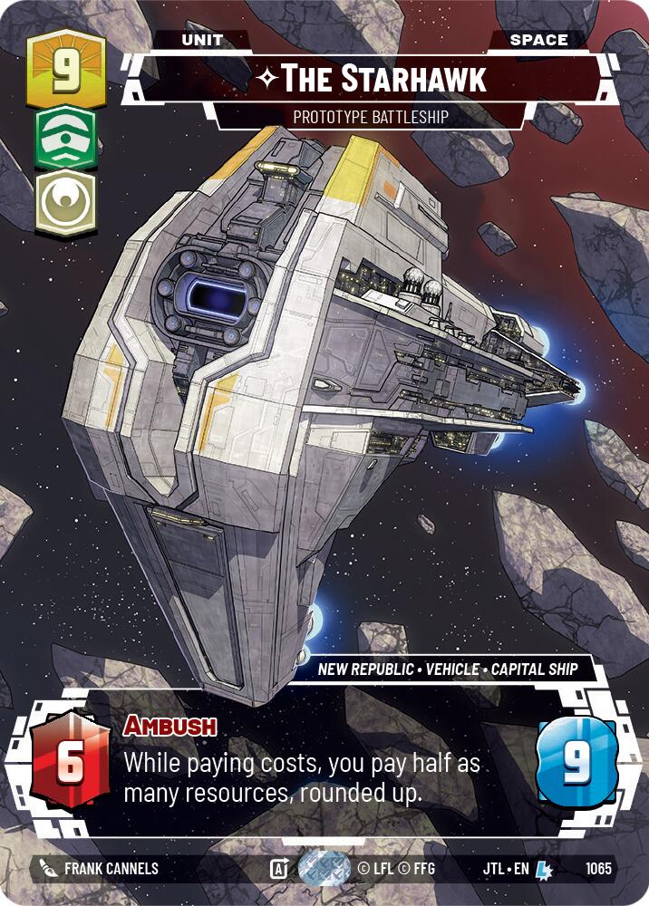 The Starhawk - Prototype Battleship (1065) (Prestige Foil) (1065) [Jump to Lightspeed] | Shuffle n Cut Hobbies & Games