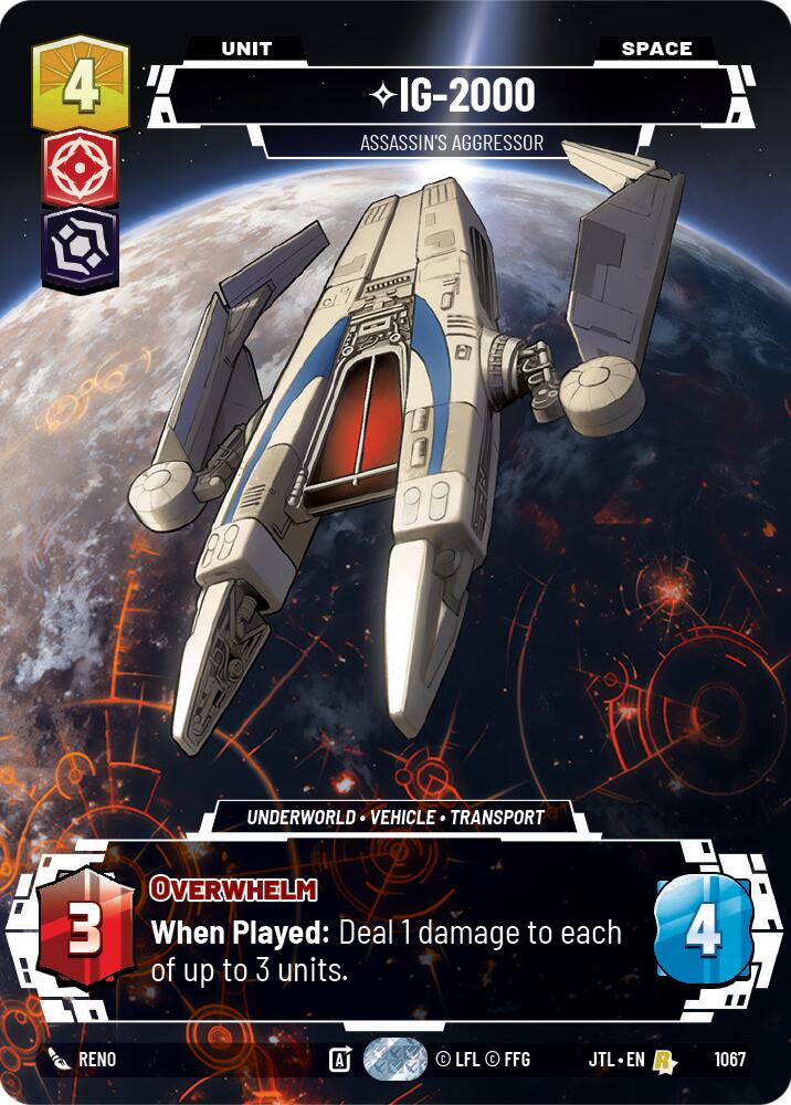 IG-2000 - Assassin's Aggressor (1067) (Prestige Foil) (1067) [Jump to Lightspeed] | Shuffle n Cut Hobbies & Games
