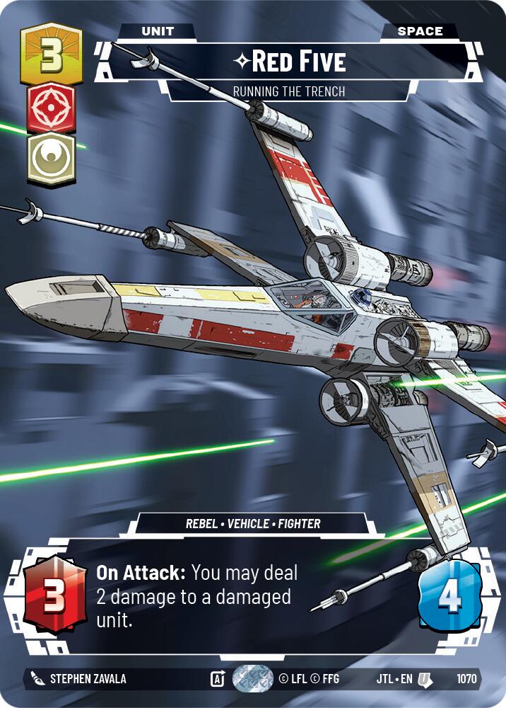 Red Five - Running the Trench (1070) (Prestige Foil) (1070) [Jump to Lightspeed] | Shuffle n Cut Hobbies & Games