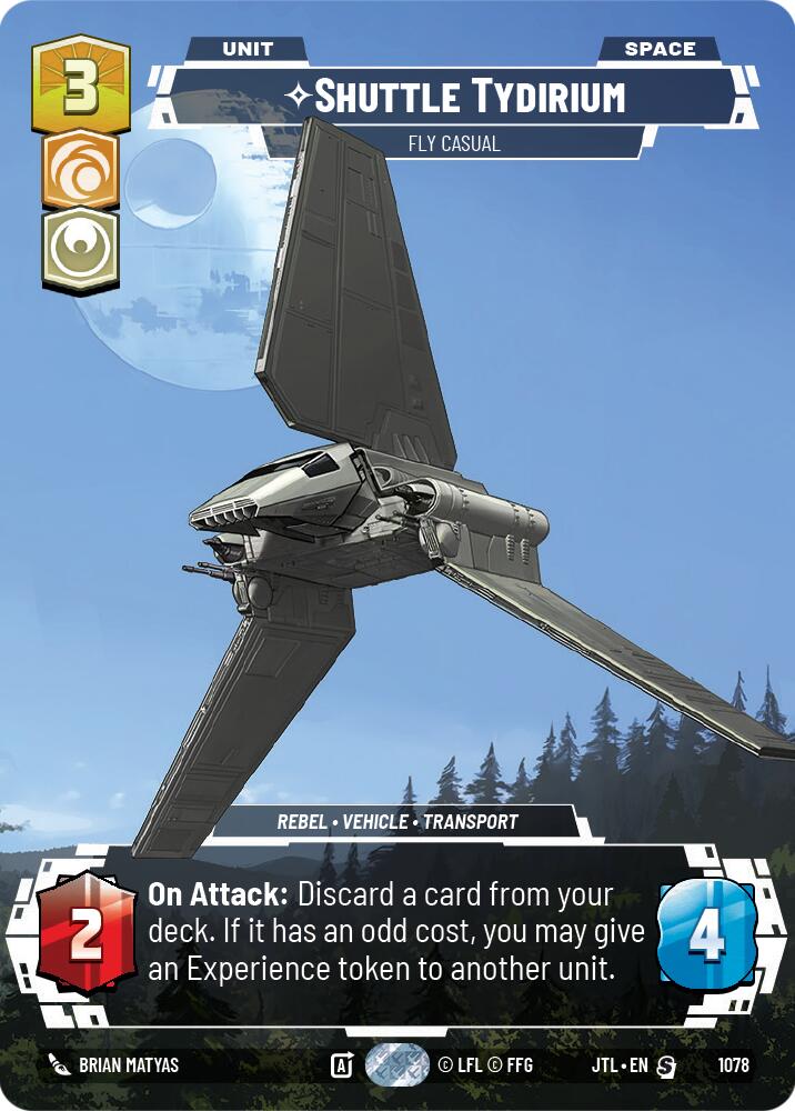 Shuttle Tydirium - Fly Casual (1078) (Prestige Foil) (1078) [Jump to Lightspeed] | Shuffle n Cut Hobbies & Games