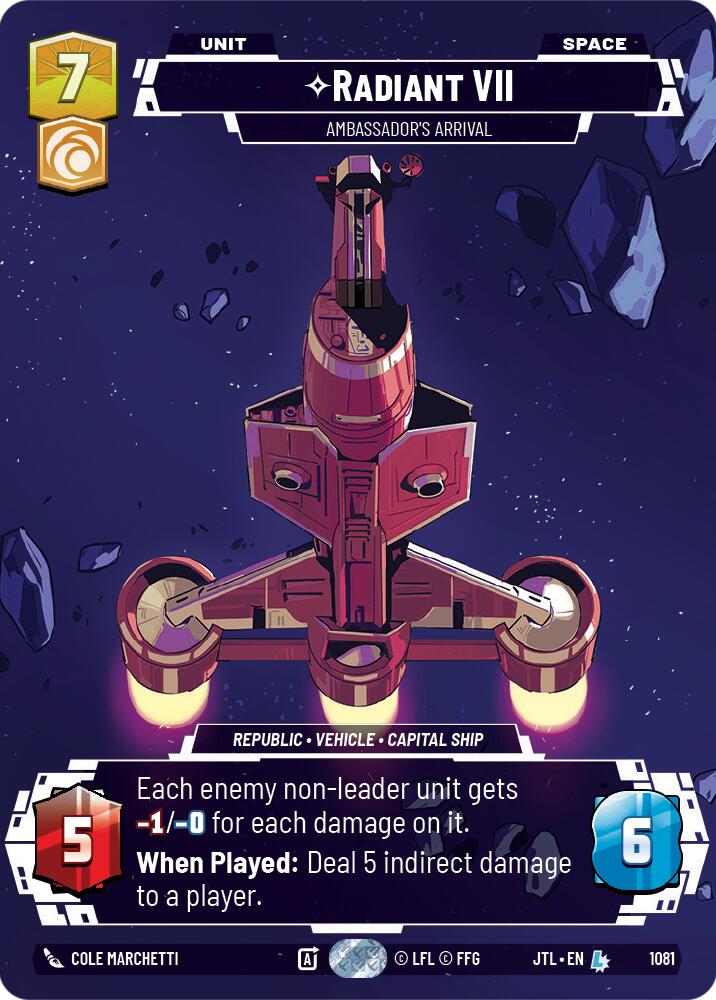 Radiant VII - Ambassadors' Arrival (1081) (Prestige Foil) (1081) [Jump to Lightspeed] | Shuffle n Cut Hobbies & Games