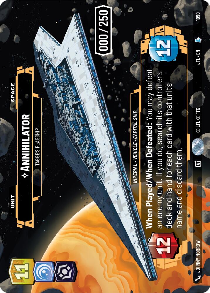 Annihilator - Tagge's Flagship (1090) (Serialized) (1090) [Jump to Lightspeed] | Shuffle n Cut Hobbies & Games