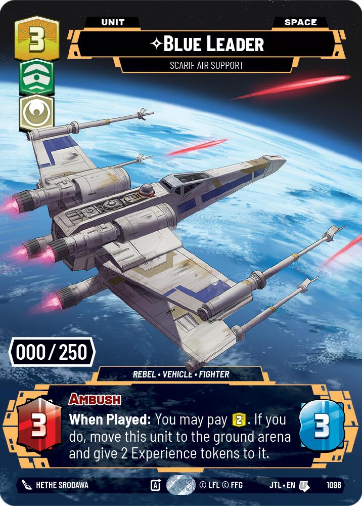 Blue Leader - Scarif Air Support (1098) (Serialized) (1098) [Jump to Lightspeed] | Shuffle n Cut Hobbies & Games