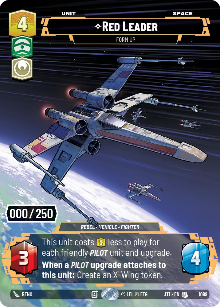 Red Leader - Form Up (1099) (Serialized) (1099) [Jump to Lightspeed] | Shuffle n Cut Hobbies & Games