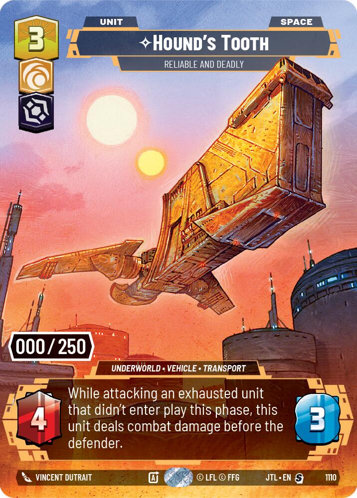 Hound's Tooth - Reliable and Deadly (1110) (Serialized) (1110) [Jump to Lightspeed] | Shuffle n Cut Hobbies & Games
