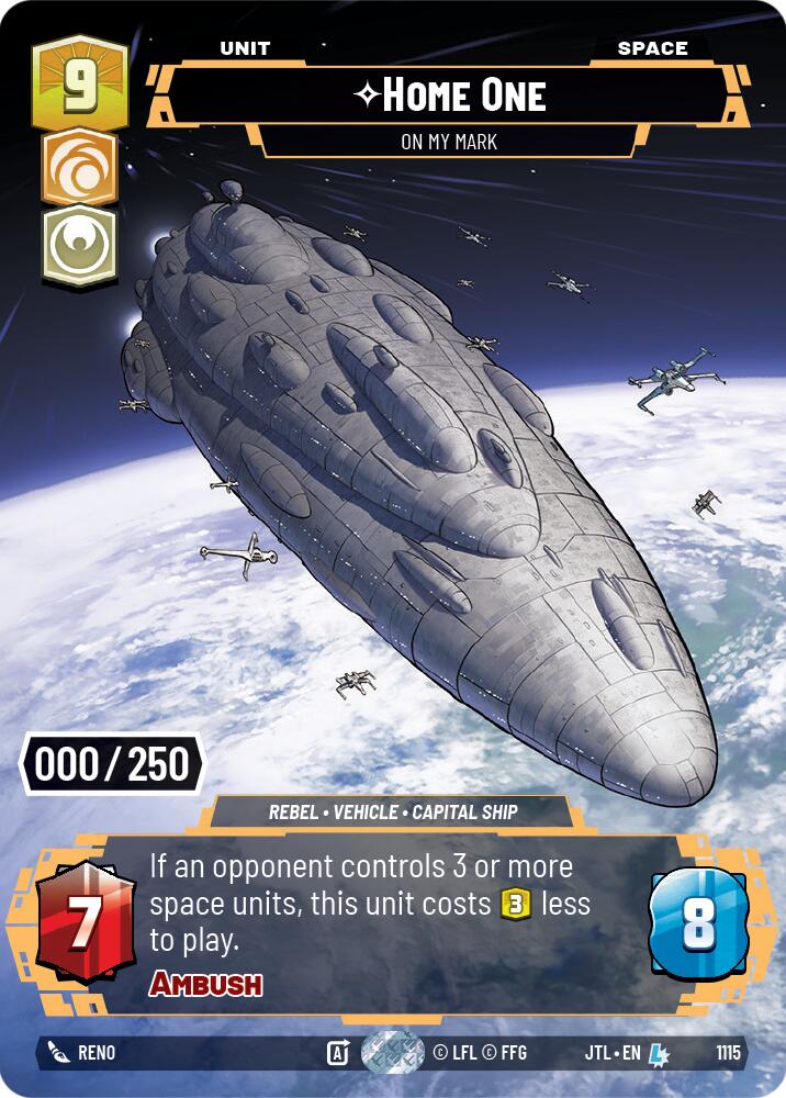 Home One - On My Mark (1115) (Serialized) (1115) [Jump to Lightspeed] | Shuffle n Cut Hobbies & Games