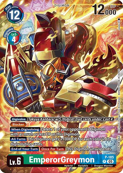 EmperorGreymon [P-185] (BT-21: Illustration Celebration Pack) [World Convergence] | Shuffle n Cut Hobbies & Games