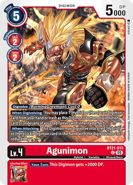Agunimon [BT21-013] [World Convergence] | Shuffle n Cut Hobbies & Games