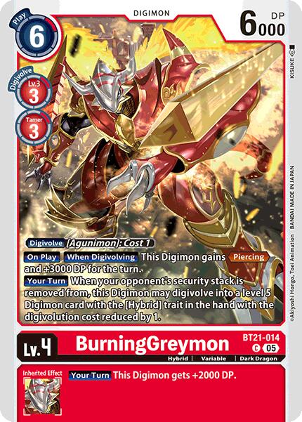 BurningGreymon [BT21-014] [World Convergence] | Shuffle n Cut Hobbies & Games