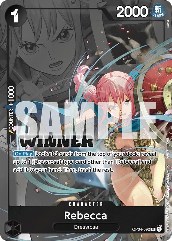 Rebecca (Winner Pack 2025 Vol. 2) [One Piece Promotion Cards] | Shuffle n Cut Hobbies & Games