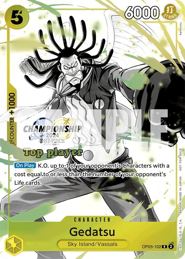 Gedatsu (Championship 2024 Top Player Pack Vol. 2) [One Piece Promotion Cards] | Shuffle n Cut Hobbies & Games