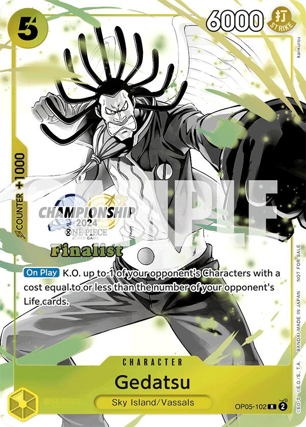 Gedatsu (Championship 2024 Card Set Vol. 2) [Finalist] [One Piece Promotion Cards] | Shuffle n Cut Hobbies & Games