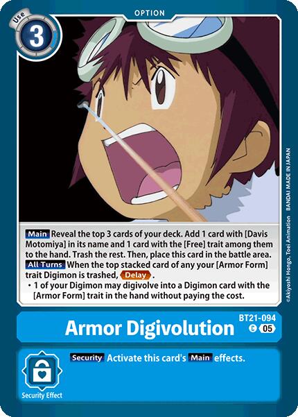 Armor Digivolution [BT21-094] [World Convergence] | Shuffle n Cut Hobbies & Games