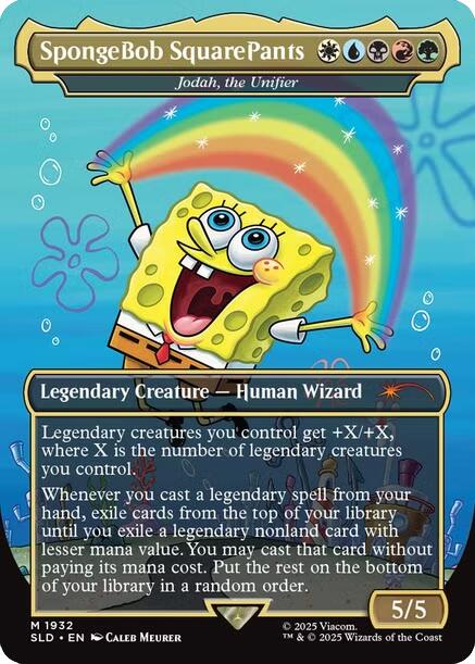 SpongeBob SquarePants - Jodah, the Unifier [Secret Lair Drop Series] | Shuffle n Cut Hobbies & Games