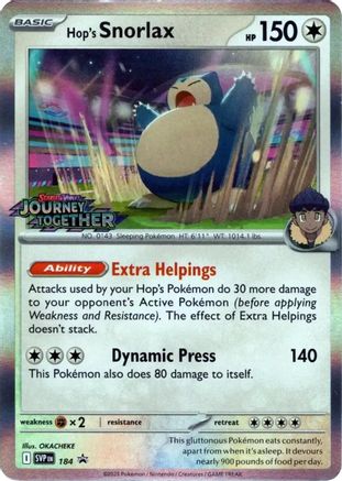 Hop's Snorlax (184) [Scarlet & Violet: Black Star Promos] | Shuffle n Cut Hobbies & Games