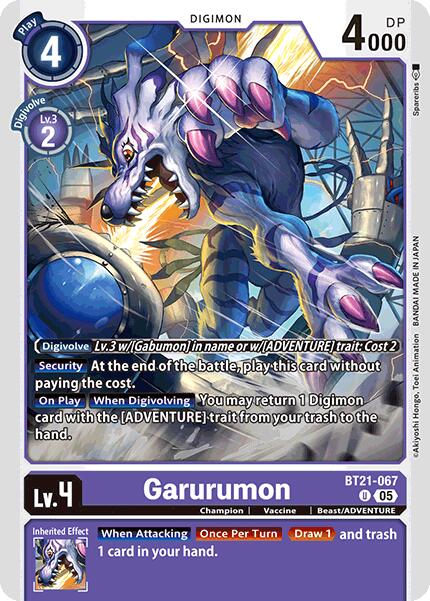 Garurumon [BT21-067] [World Convergence] | Shuffle n Cut Hobbies & Games