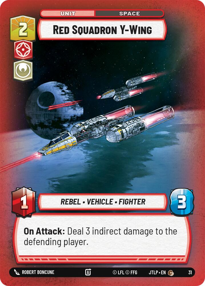 Red Squadron Y-Wing (31) (31) [Jump to Lightspeed: Weekly Play] | Shuffle n Cut Hobbies & Games