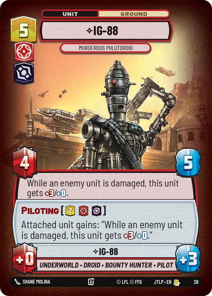 IG-88 - Murderous Phlutdroid (29) (29) [Jump to Lightspeed: Weekly Play] | Shuffle n Cut Hobbies & Games