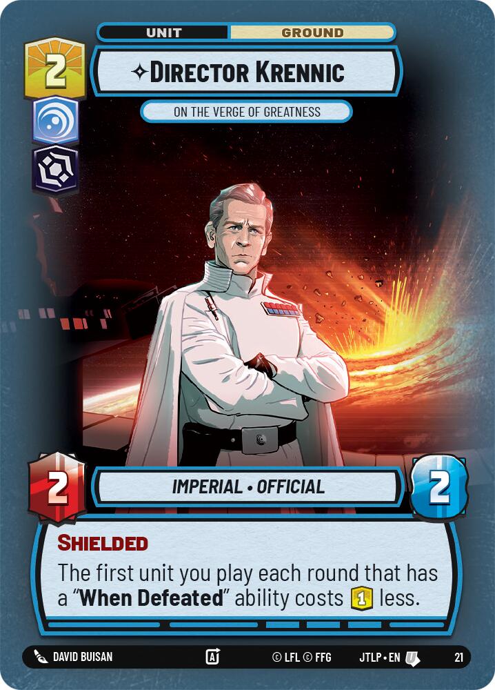 Director Krennic - On the Verge of Greatness (21) (21) [Jump to Lightspeed: Weekly Play] | Shuffle n Cut Hobbies & Games